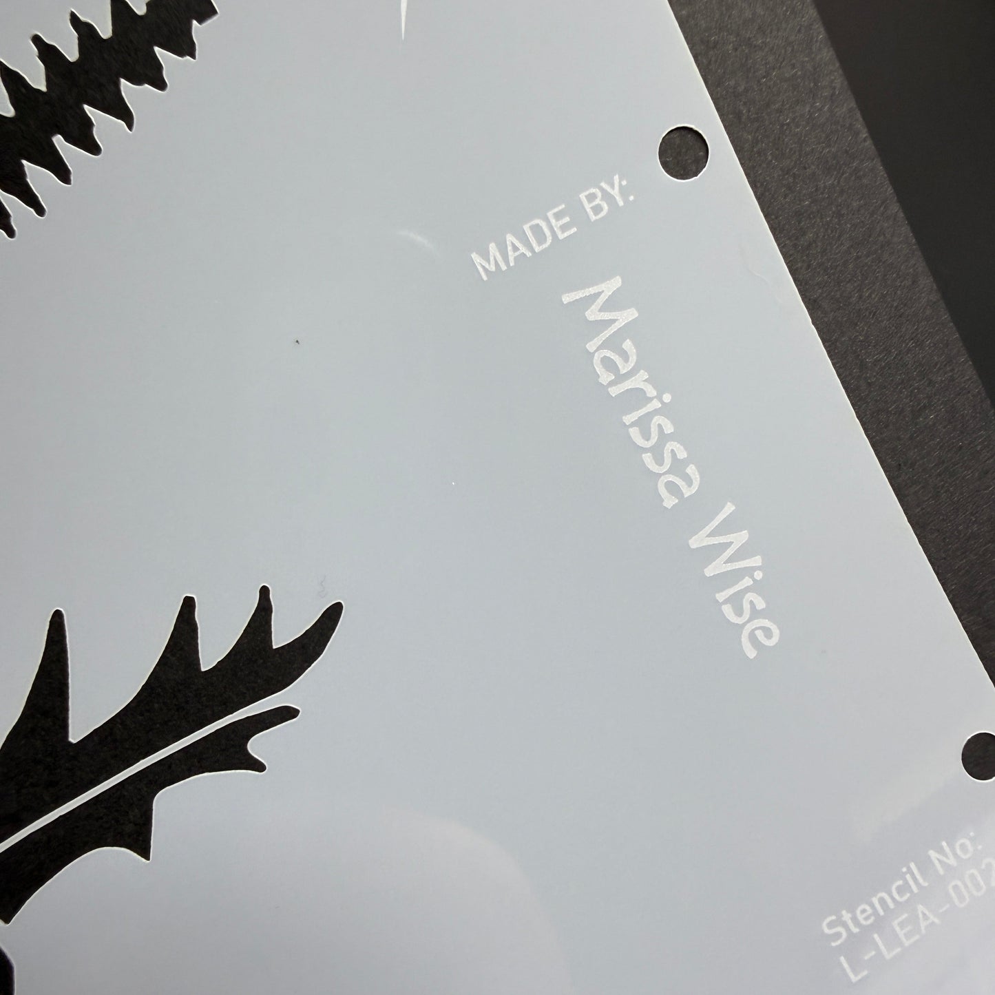 Native Leaf Stencil by De Gillett Cox (L-LEA-002)