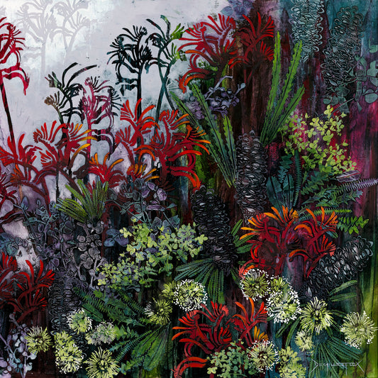 Kangaroo Paw Positve Stencil by De Gillett Cox (F-KAN-002)