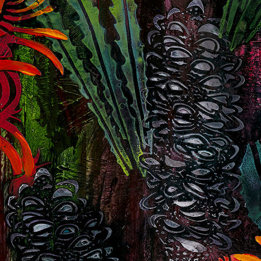 Banksia Pods Stencil by De Gillett Cox (F-BAN-003)