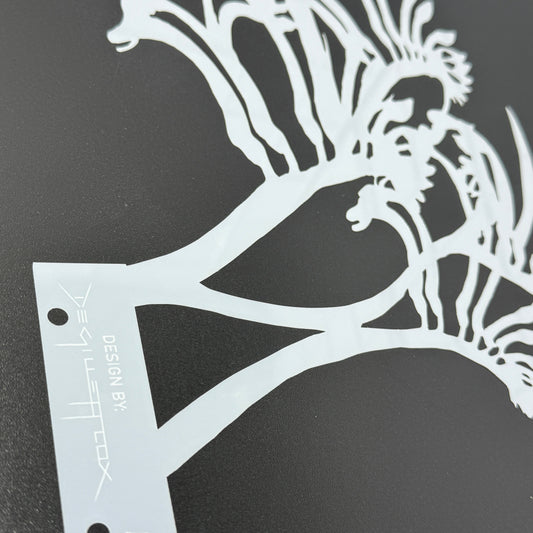Landscape Kangaroo Paw Negative Stencils by De Gillett Cox (F-KAN-004)