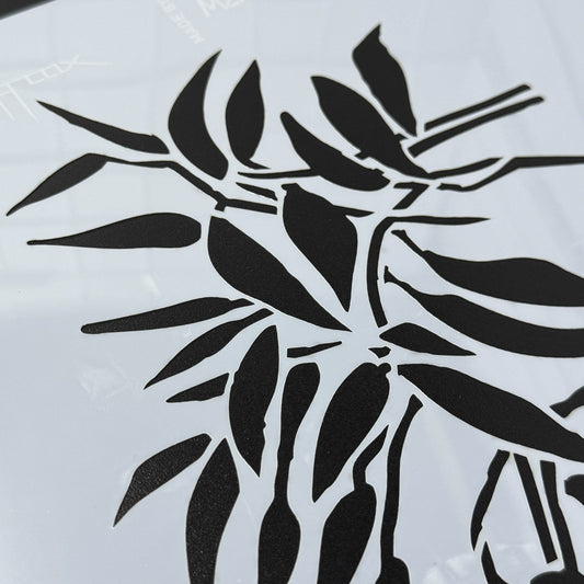 Wildflower Leaf Stencil by De Gillett Cox (L-LEA-001)