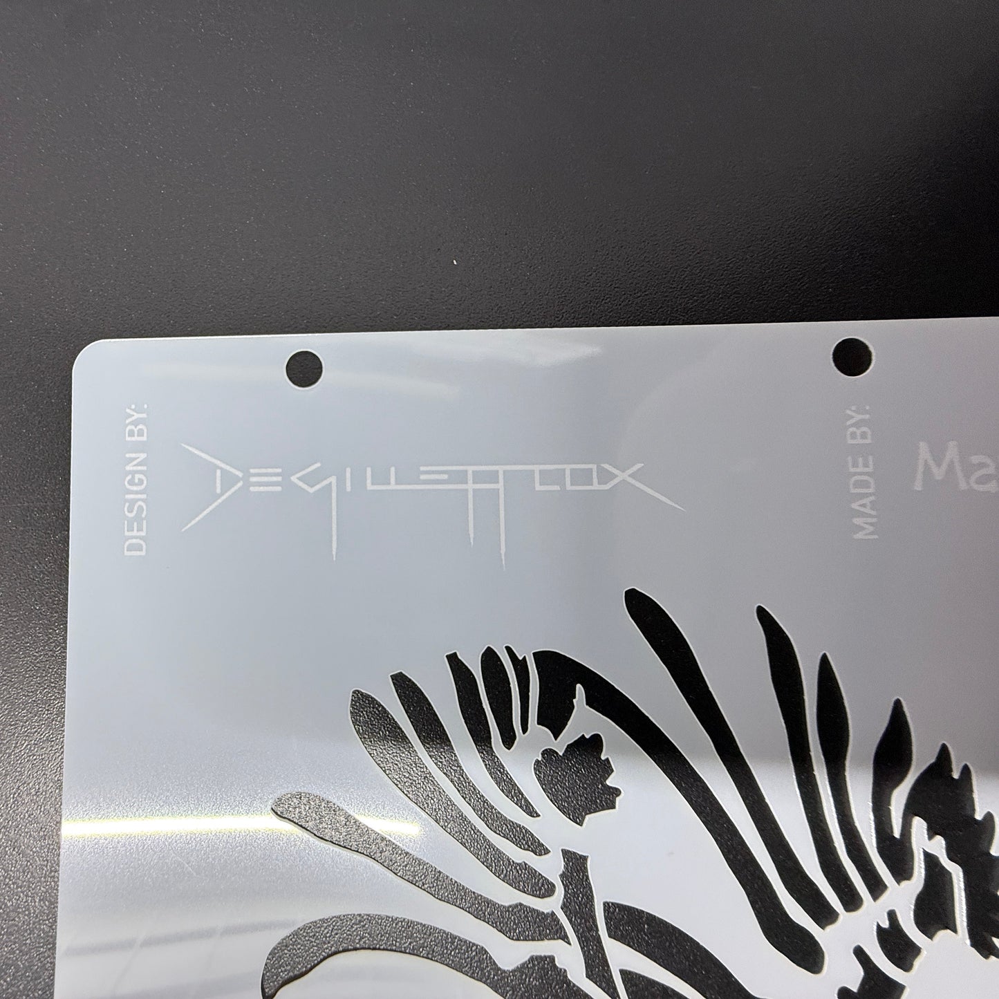 Kangaroo Paw Positve Stencil by De Gillett Cox (F-KAN-002)