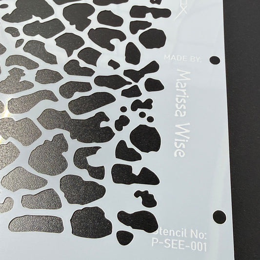 Seed Pod (small) Stencil by De Gillett Cox (P-SED-001)