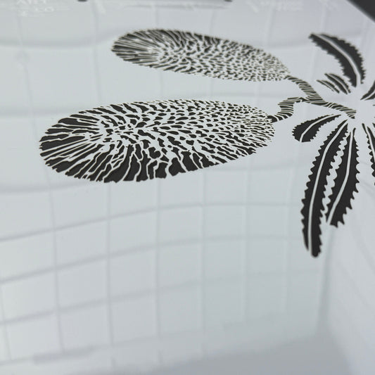 BANKSIA mini SET - 3 Stencil Set by De Gillett Cox (SET-006) OPEN ACCESS