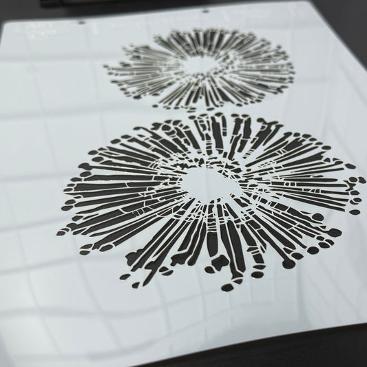 BANKSIA mini SET - 3 Stencil Set by De Gillett Cox (SET-006) OPEN ACCESS