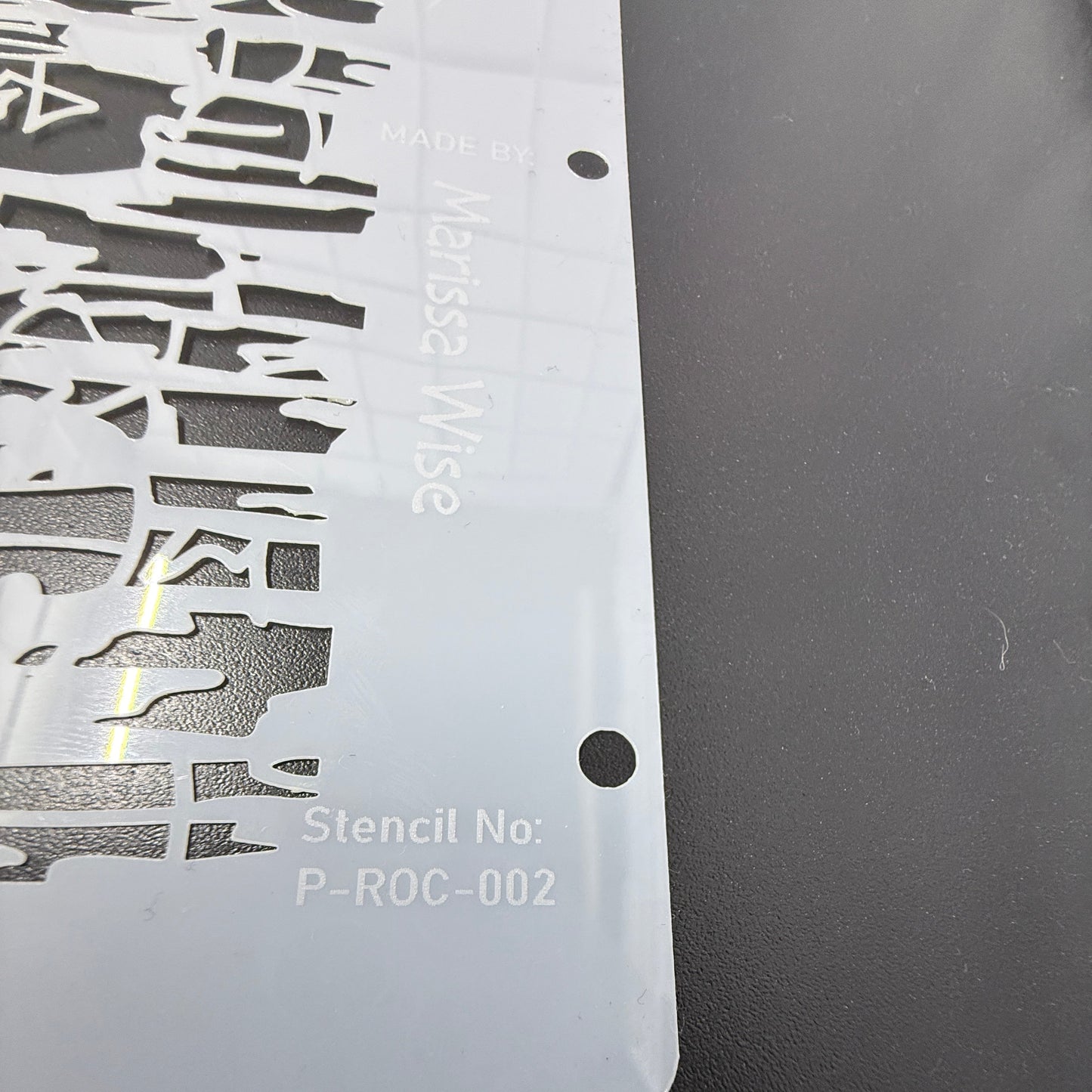 Fine Rock Stencil by De Gillett Cox (P-ROC-002)