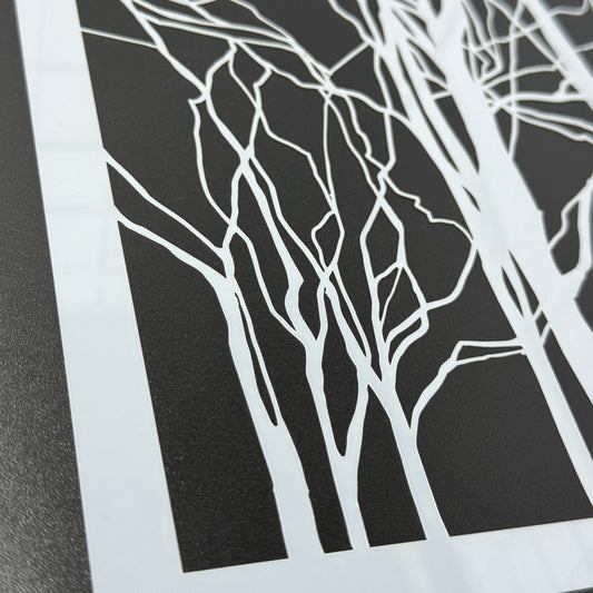 Fine Branch Stencil - by De Gillett Cox (T-BRA-001)