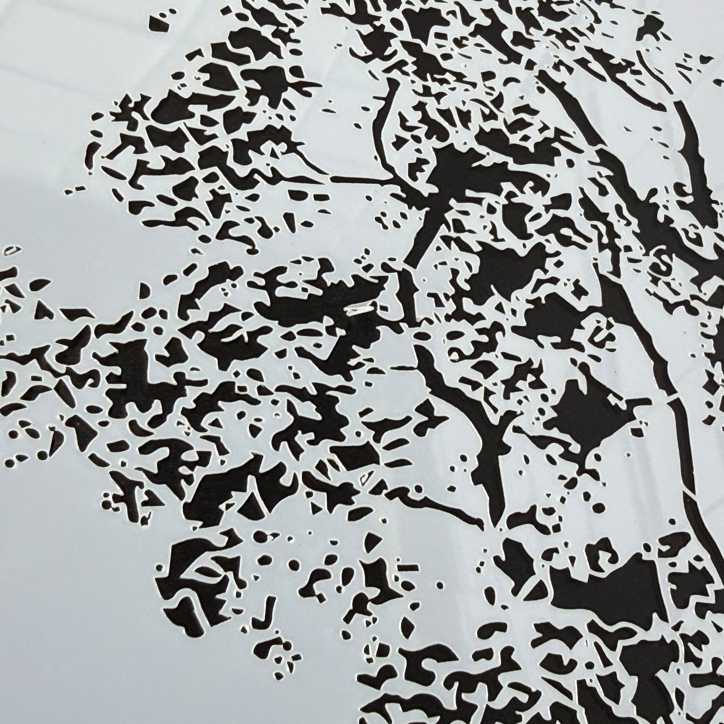 Tree top branch stencil by De Gillett Cox (T-BRA-002)