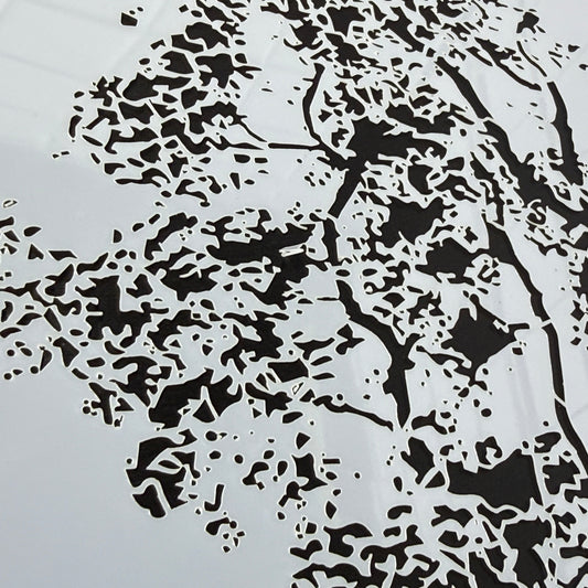 Tree top branch stencil by De Gillett Cox (T-BRA-002)