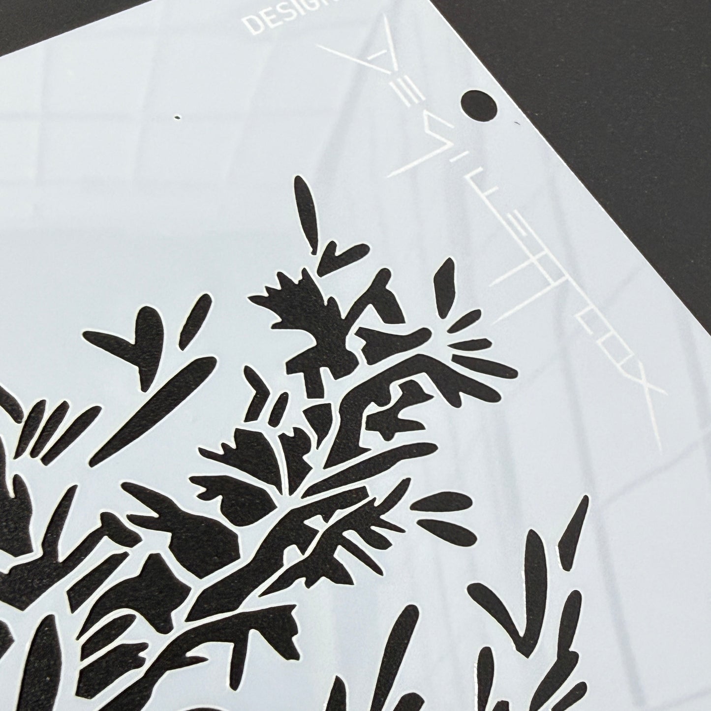 Fine Bush Stencil by De Gillett Cox (T-BUS-001)