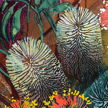 Banksia Flower Stencil by De Gillett Cox (F-BAN-001)