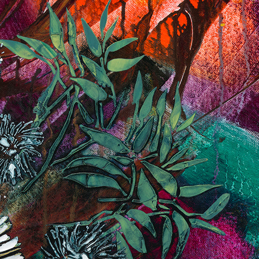 Wildflower Leaf Stencil by De Gillett Cox (L-LEA-001)