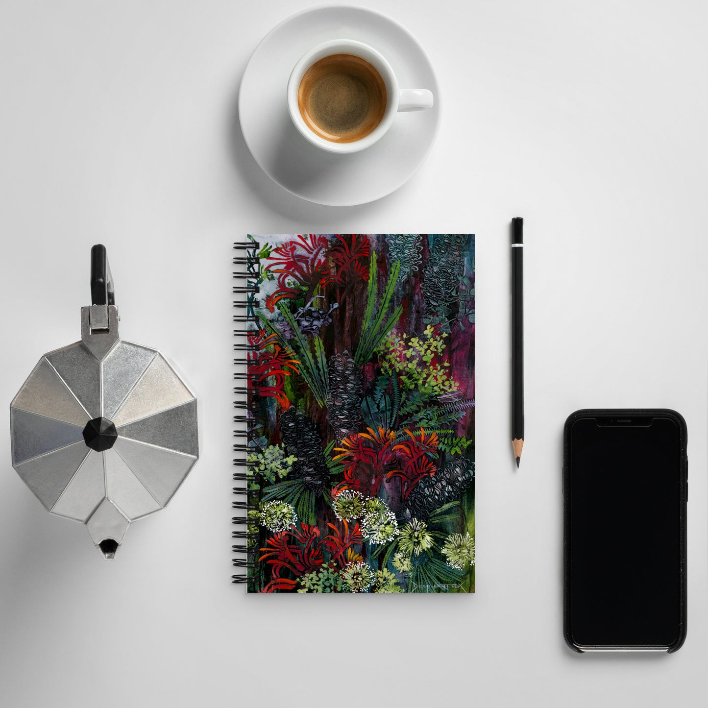 Spiral notebook featuring De Gillett Cox's "Native Sculpture" (OPEN ACCESS)