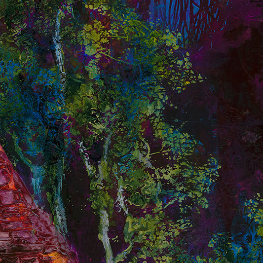 Tree top branch stencil by De Gillett Cox (T-BRA-002)